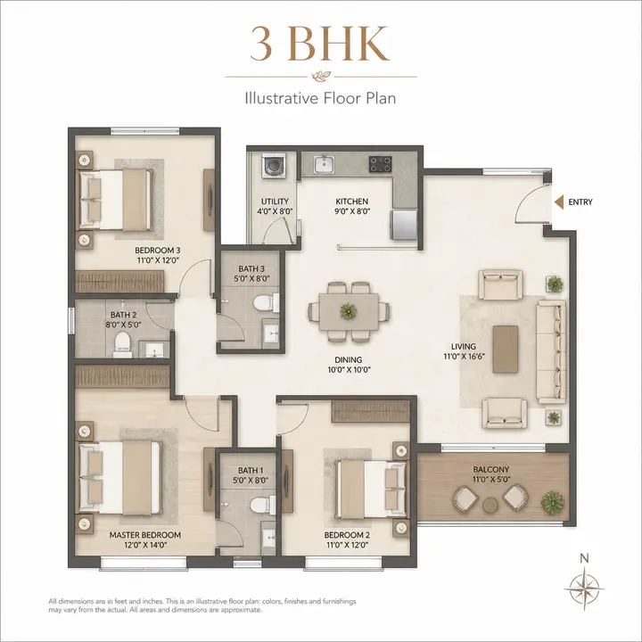Abhee Hennur 3bhk